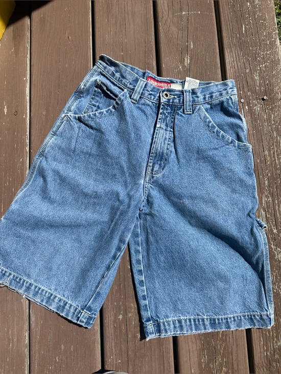 UNIONBAY Other - UNIONBAY Light Blue Denim Shorts with Red Logo Tag